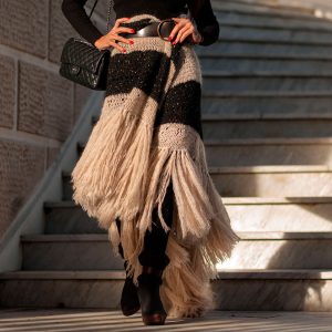 Mantón Suri bicolor